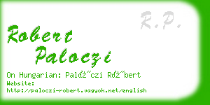 robert paloczi business card